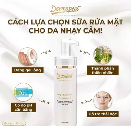 Sữa Rửa Mặt Dạng Gel Thải Độc Dermapeel 200ml