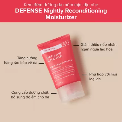 Kem Dưỡng Ẩm Ban Đêm Paula’s Choice Defense Nightly Reconditioning Moisturizer