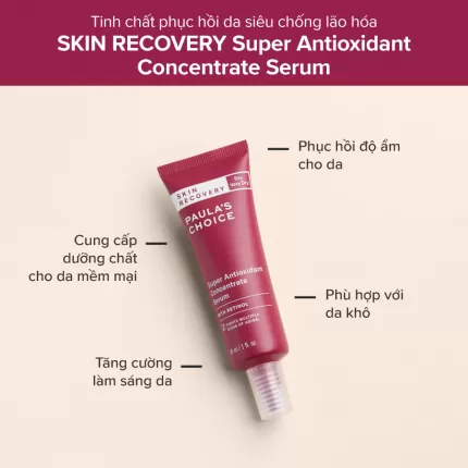 Tinh Chất Phục Hồi Và Làm Trẻ Hóa Da Paula's Choice Skin Recovery Super Antioxidant Concentrate Serum With Retino
