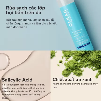 Dung Dịch Tẩy Tế Bào Chết Paula’s Choice Clear Regular Strength Anti-Redness Exfoliating Solution With 2% Salicylic Acid