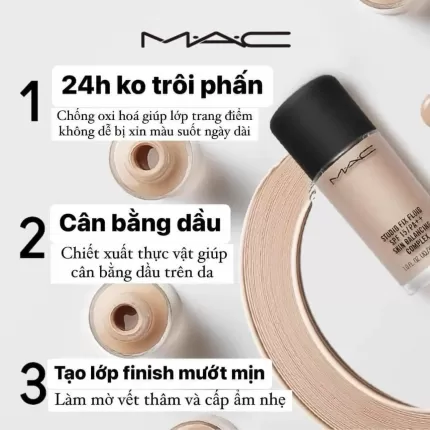 Kem Nền Kiềm Dầu Mac Studio Fix Fluid Spf15