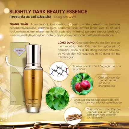 Tinh chất ức chế nám sâu Isamen Slightly Dark Beauty Essence 40ml