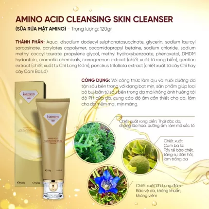 Sữa rửa mặt Isamen Amino Acid Cleansing Skin 120g