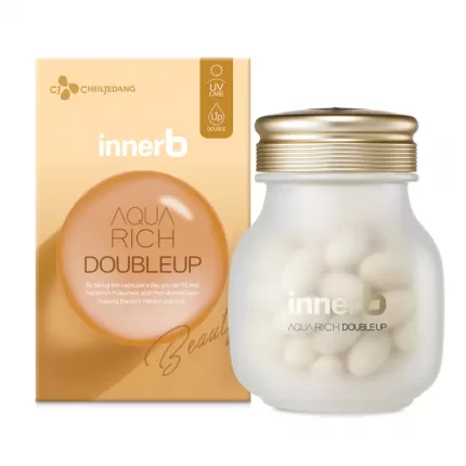 Viên Uống Cấp Nước Bổ Sung Collagen Giúp Da Sáng, Bảo Vệ Da Khỏi Tia UV Innerb Aqua Rich Double up