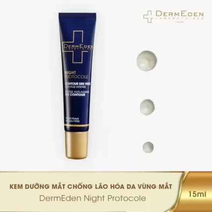Kem Mắt Làm Mờ Quầng Thâm Nếp Nhăn Bọng Mắt DermEden Eye Contour Retinol 1% Niacinamide 5% 15ML