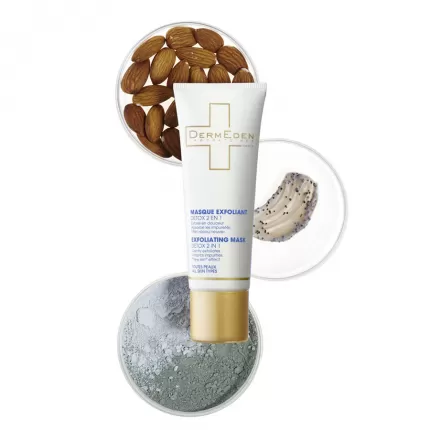 Mặt Nạ Dạng Kem Giúp Thanh Lọc Da Dermeden Exfoliating Mask Detox 2In1