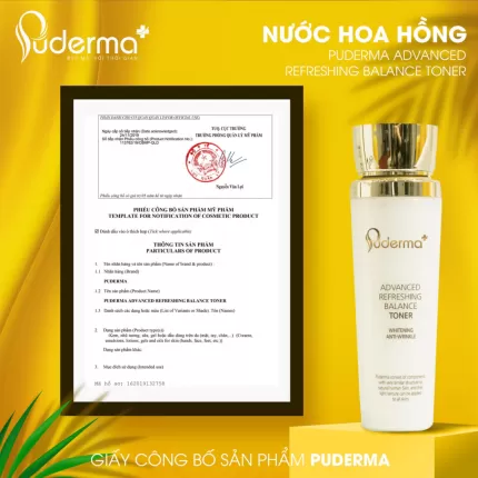 Nước hoa hồng Puderma Advanced Refreshing Balance Toner