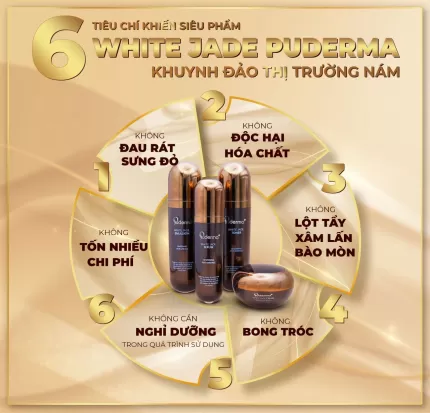 Bộ hỗ trợ trị nám  White Jade  Puderma