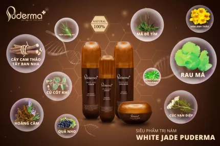 Bộ hỗ trợ trị nám  White Jade  Puderma