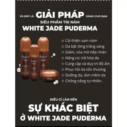 Bộ hỗ trợ trị nám  White Jade  Puderma