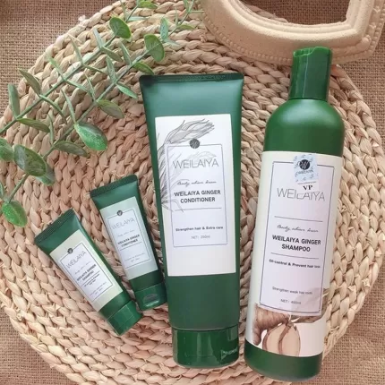 Bộ Dầu Gội Xả Gừng Weilaiya (Màu trắng)