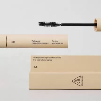 Chuốt mi làm dày dài và cong mi 3CE Waterproof Mega Volume Mascara #Black