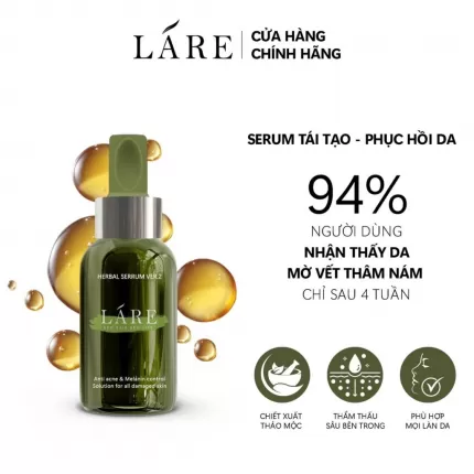 Serum Thanh Dược Lare cho da Nám  - Tàng Nhang  ver.2 50ml (Bản nâng cấp)