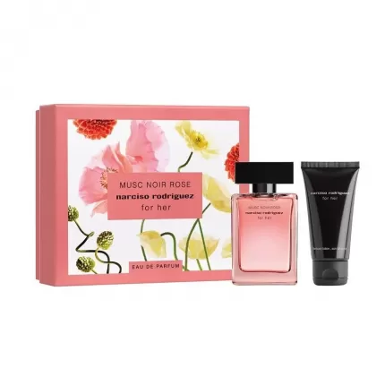 Set quà tặng Nước Hoa Nữ Narciso Rodriguez Musc Noir Rose EDP + Lotion 50ml