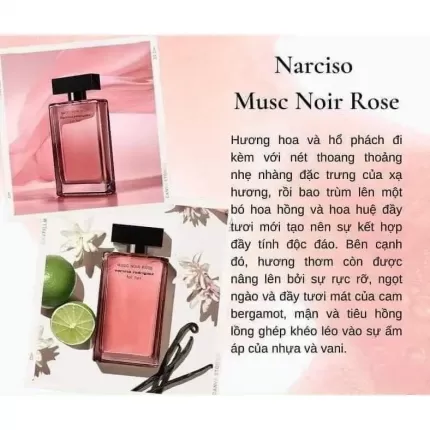 Set quà tặng Nước Hoa Nữ Narciso Rodriguez Musc Noir Rose EDP + Lotion 50ml