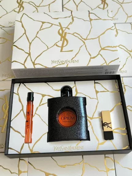 Bộ Quà Tặng  Nước Hoa Nữ Yves Saint Laurent YSL Black Opium EDP Gift Set 2023 3 Món