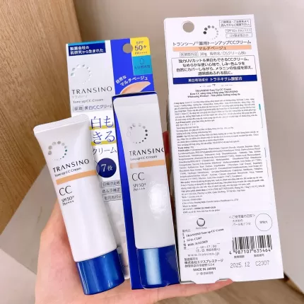 Kem Trang Điểm Trắng Da Transino Whitening CC Cream SPF50+/PA++++ 30g