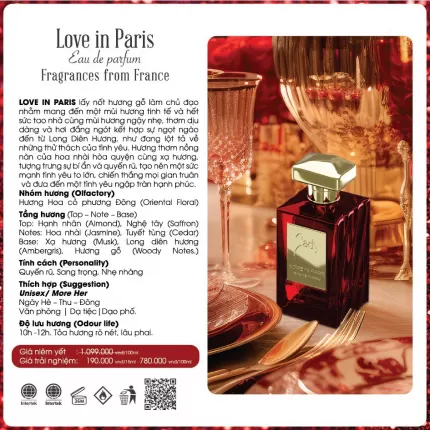 Nước hoa nữ Jady Love in Paris Parfums De France