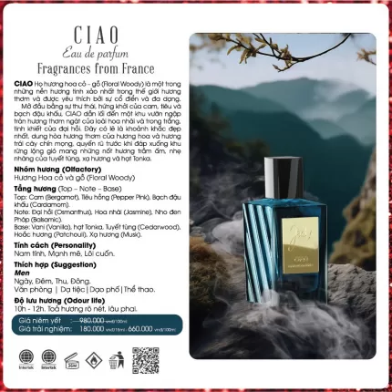 Jady - Nước hoa nam Jady Giao Parfums De France