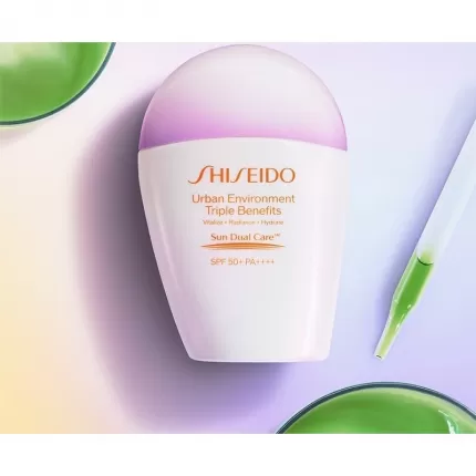 Kem chống nắng dưỡng da Shiseido Urban Environment Triple Beauty Suncare Emulsion SPF50+