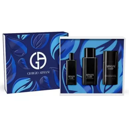 Bộ quà tặng Nước hoa  nam Giorgio Armani Code EDT Gift Set 3 Món