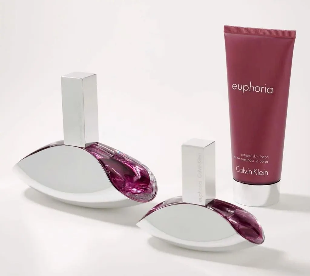 Bộ quà tặng nước hoa nữ  Calvin Klein Euphoria EDP ( 100ML + 30ML + 100ML )