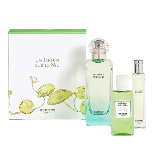 Bộ quà tặng Nước Hoa Hermes Un Jardin Sur Le Nil EDT 3 món